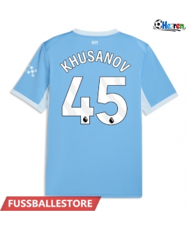 Günstige Manchester City Abdukodir Khusanov #45 Heimtrikot 2026-27 Kurzarm